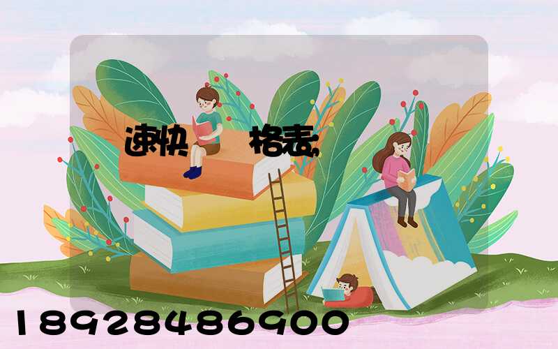 優速快遞價格表