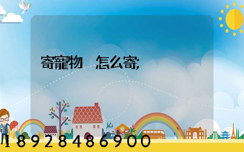 寄寵物貓怎么寄